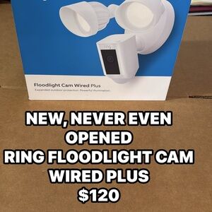 Ring Floodlight Cam Wired Plus - White